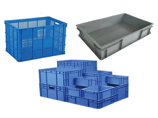 Plastic turnover basket
